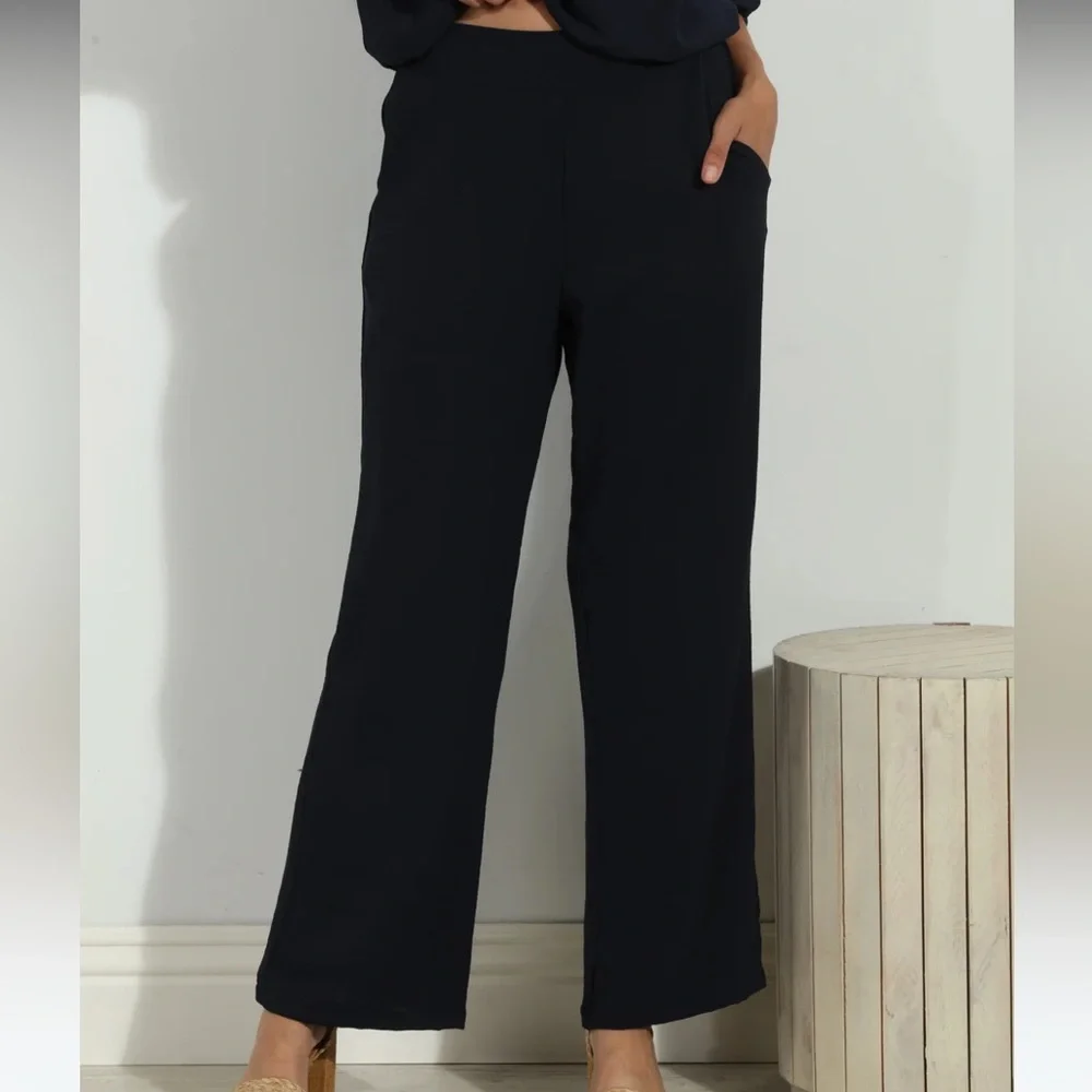 NWT Veronica M Navy airflow pant - Picture 2 of 4